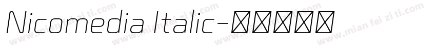 Nicomedia Italic字体转换